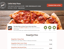 Tablet Screenshot of mylittleitalypizza.com